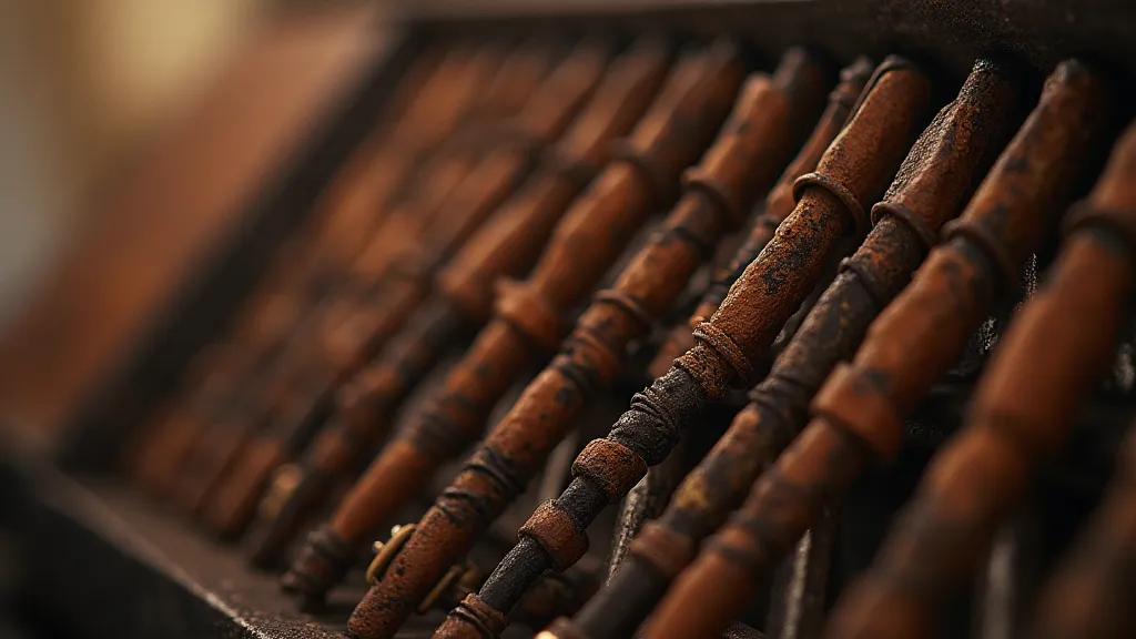 Antique accordion bellows detail