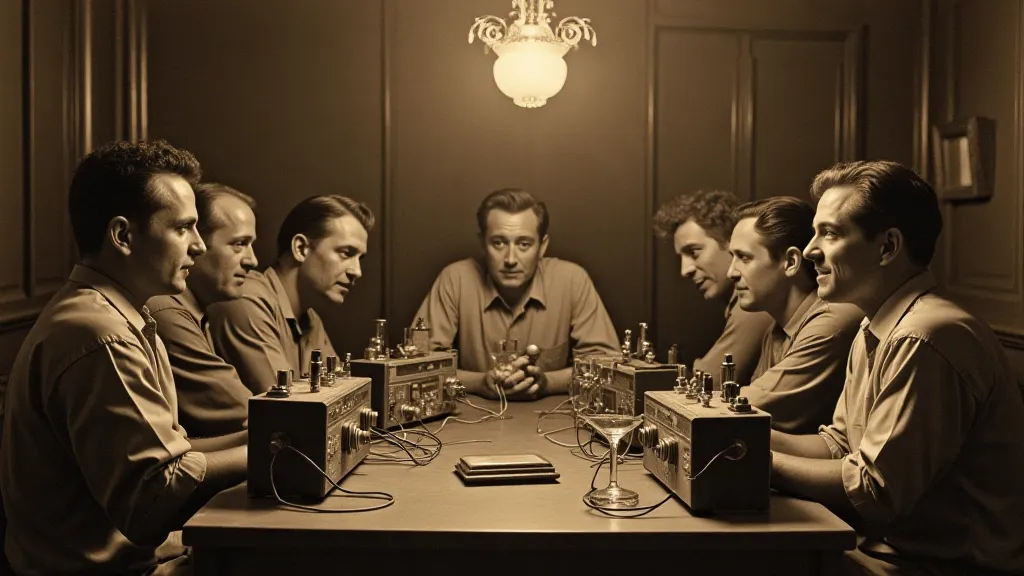 Vintage ham radio operators