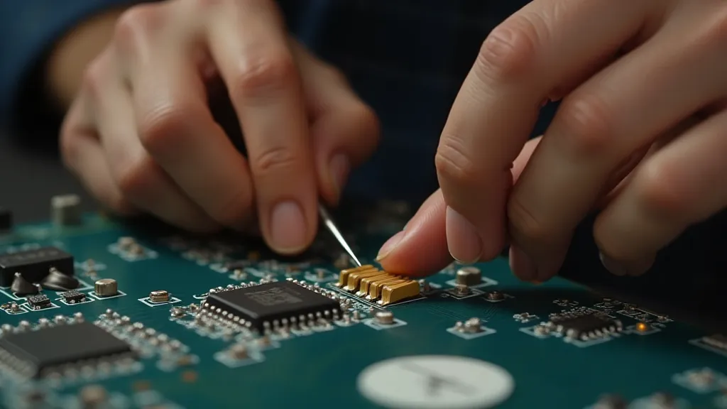 Soldering electronic component