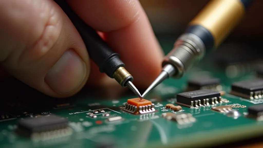 Soldering a transceiver component