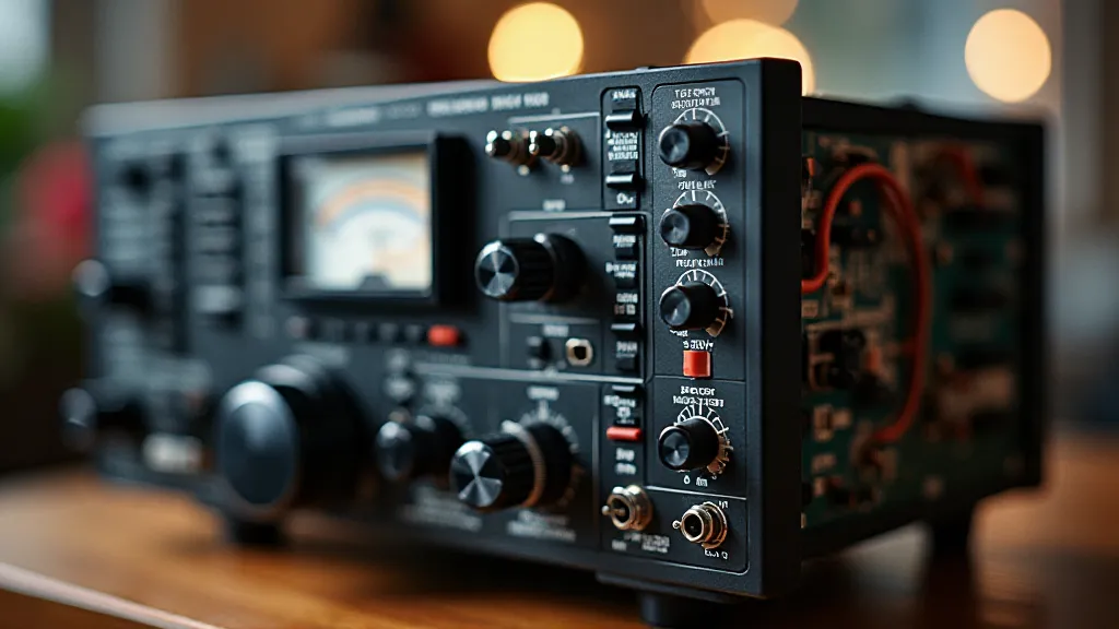 Close-up of a finished transceiver