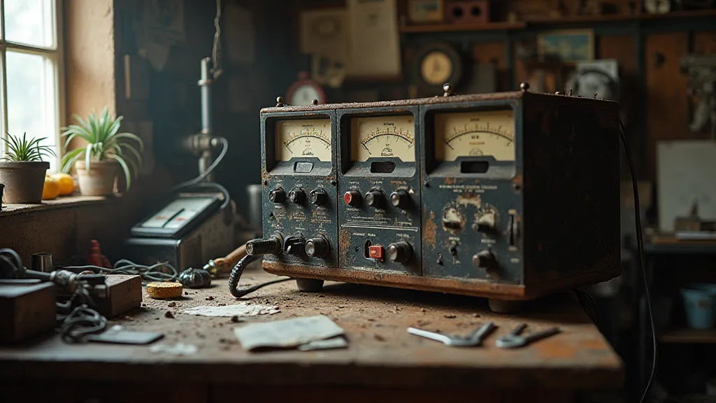 Vintage ham radio console